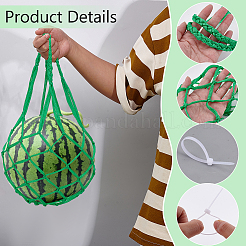 12 Stück Plastiknetzbeutel&nbsp;DIY-GA0009-40