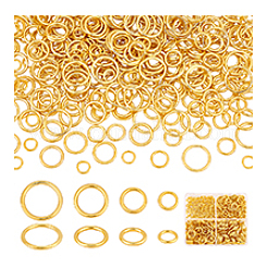 360 шт. 4 стиля сплава соединительных колец&nbsp;KK-PH0010-13G