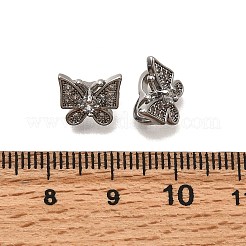 Латунный микро pave прозрачный кубик циркония подвески&nbsp;KK-Z126-20P