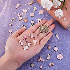 30шт 30 стильные подвески и подвески из эмали из сплава ENAM-CJ0001-116