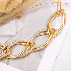 Ожерелья-чокеры из сплава с овальными звеньями и увеличенным звеном для женщин&nbsp;FS-WGFD8E5-01
