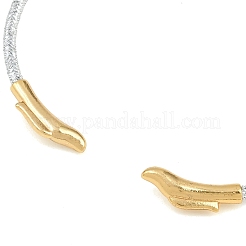 Braccialetti in filo d'acciaio intrecciato&nbsp;KK-CBA6056-02C-G