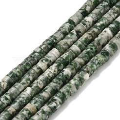 Натуральные зеленые пятна яшмовых нитей G-Z110-A18-2x4mm