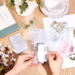 120 шт. прямоугольные прозрачные держатели для удостоверений личности из ПВХ&nbsp;AJEW-GO0002-76