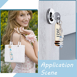 50 шт. непрозрачные переливающиеся радужные акриловые бусины OACR-SP0001-29A