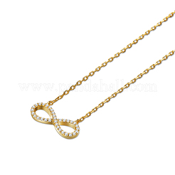 Ожерелья с подвеской бесконечность из стерлингового серебра TS-N143-G-17.3