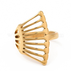 Anillos de acero inoxidable 304 con revestimiento iónico (IP) para hombres y mujeres.&nbsp;RJEW-C049-25A-G