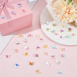 100шт бабочка кабошон из смолы DIY-GF0010-06B