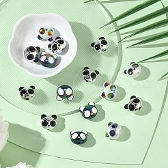 15 шт. переливающиеся акриловые бусины с УФ-покрытием&nbsp;MACR-YW0004-41