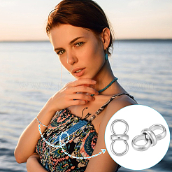 30 шт. подвески-соединители из нержавеющей стали 304 STAS-UN0063-90