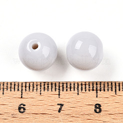 Непрозрачные однотонные стеклянные бусины&nbsp;X1-GLAA-N007-10mm-A08