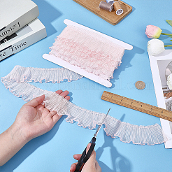 Bordure en dentelle plissée en polyester de 5 mètre&nbsp;OCOR-FG0003-36E