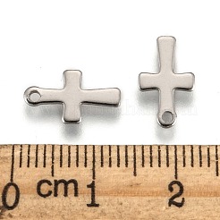 Piccoli ciondoli a croce in acciaio inossidabile anti-ossidazione&nbsp;LS-STAS-Q168-07