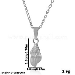Muschelförmige Anhängerketten aus 304 Edelstahl für Damen&nbsp;VS4043-1