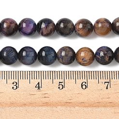 Натуральные нити из бисера галактики тигровый глаз G-P455-01B