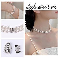 8 комплект 4 стилей латунных застежек KK-AR0002-89