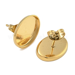 Фурнитура для сережек-гвоздиков из нержавеющей стали 304&nbsp;EJEW-U022-11G