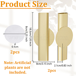 Vase mural en fer&nbsp;AJEW-WH0481-420G