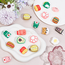 30 шт. 15 стили авокадо яйцо лапа принт силиконовые мультяшные протекторы для кабеля SIL-GO0001-34