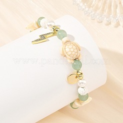 Braccialetti con perline di pietra naturale mista&nbsp;BJEW-JB14428