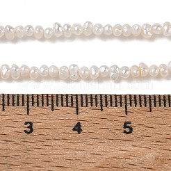 Hebras de perlas de agua dulce cultivadas naturales&nbsp;PA-CBAC463-32