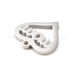 Не тускнеющие подвески из нержавеющей стали 304 на тему Дня матери&nbsp;LS-STAS-E171-03P-04