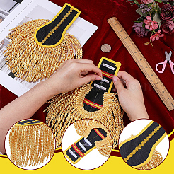 Épaulettes à pompons en polyester&nbsp;AJEW-WH0481-522