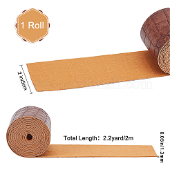 Ткань из искусственной кожи с рисунком аллигатора AJEW-WH0034-92D-02