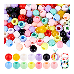 195шт 13 цвета акриловые европейские бусины&nbsp;OACR-PH0004-48