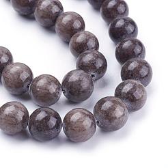 Естественный желтый нефрит бисер нитей G-G598-14mm-YXS