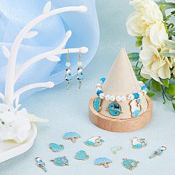 36шт 6 стиля подвески из сплава с эмалью&nbsp;ENAM-SC0004-57