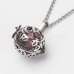 Латунным сепаратором подвесные ожерелья NJEW-JN01868