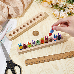 Держатель для ниточек с деревянным зажимом&nbsp;FIND-WH0290-74A