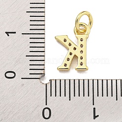 Буквица из латуни с подвесками из кубического циркония KK-Q814-26K-G