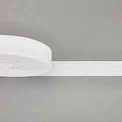 綿綿ツイルテープリボン  ヘリンボーンリボン  家の装飾のため  装飾用ラッピングギフトとDIY工芸品  ホワイト  35mm&nbsp;OCOR-WH0057-30F-01
