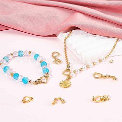 6 шт. латунные крючковые пуговицы AJEW-SC0003-20