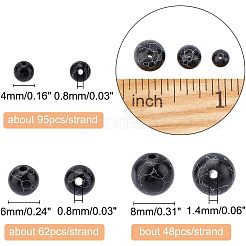3 sstrands 3 стильные синтетические бирюзовые бусины нити G-NB0003-25