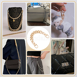 Цепи удлинителя сумки из алюминиевого сплава&nbsp;ALUM-WH0168-01LG