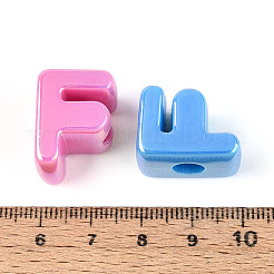 Placage uv perles européennes acryliques opaques&nbsp;OACR-M027-03F