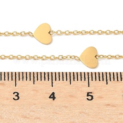 304 нержавеющая сталь сердце лариат y ожерелья для женщин NJEW-C082-01G