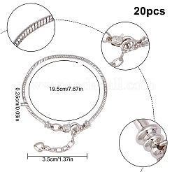Латуни европейский браслет стиль делает&nbsp;MAK-SC0001-09