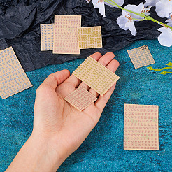 9 стиль наклейки из сплава металла&nbsp;DIY-TA0010-36