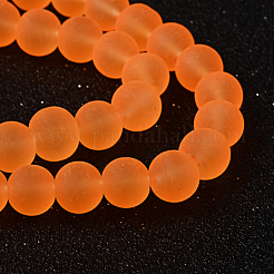 Fili di perline di vetro trasparenti per pitturare&nbsp;X-GLAA-S031-8mm-33