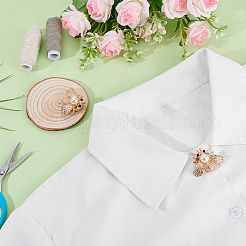 2 шт. запонки в виде пчел из сплава&nbsp;AJEW-PH0007-46