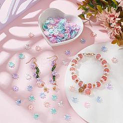 300 шт. 6-цветные колпачки для бусин из искусственного жемчуга&nbsp;RESI-NB0001-91