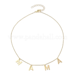 День матери 304 нержавеющая сталь письмо мама кулон ожерелье NJEW-JN04702