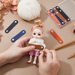 24 шт. 4 цвета pu кожаный ремешок для хранения кабелей данных&nbsp;AJEW-DC0001-88