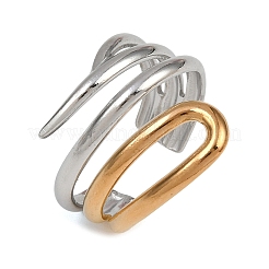 Кольца-манжеты из нержавеющей стали 304 для женщин RJEW-L133-03GP-01