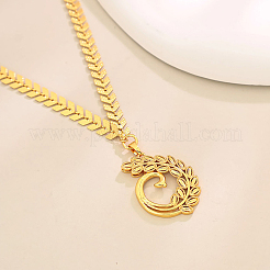 Модные элегантные латунные ожерелья с подвеской в виде листа для женщин WW5412