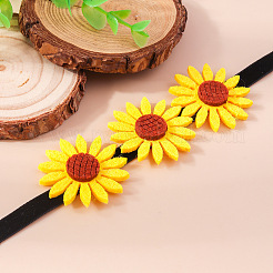 Фетр 3 подсолнечник чоклер ожерелья для женщин FS-WG49D9B-01